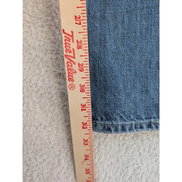 Levis 514 Jeans Mens 36x32 Blue Faded Whiskered Denim Straight Leg Cotton READ - Picture 8 of 16